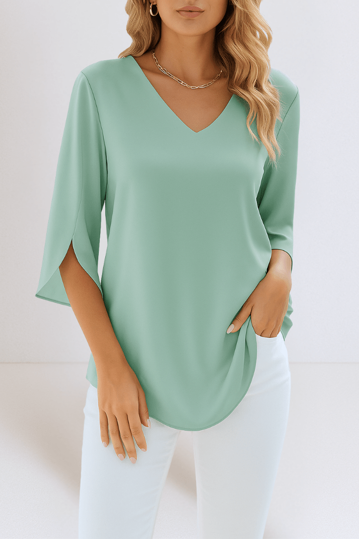 Emilie V hals Bluse 5
