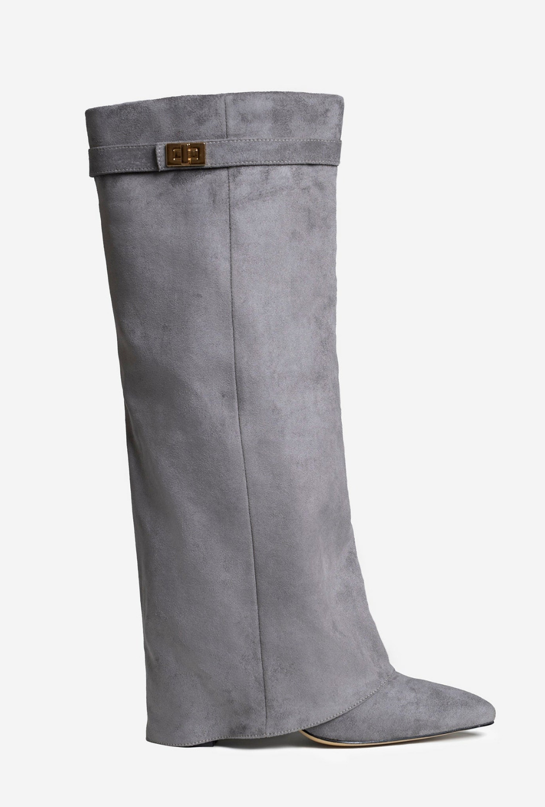 Botas Noemie altas hasta la rodilla Suede - Gris