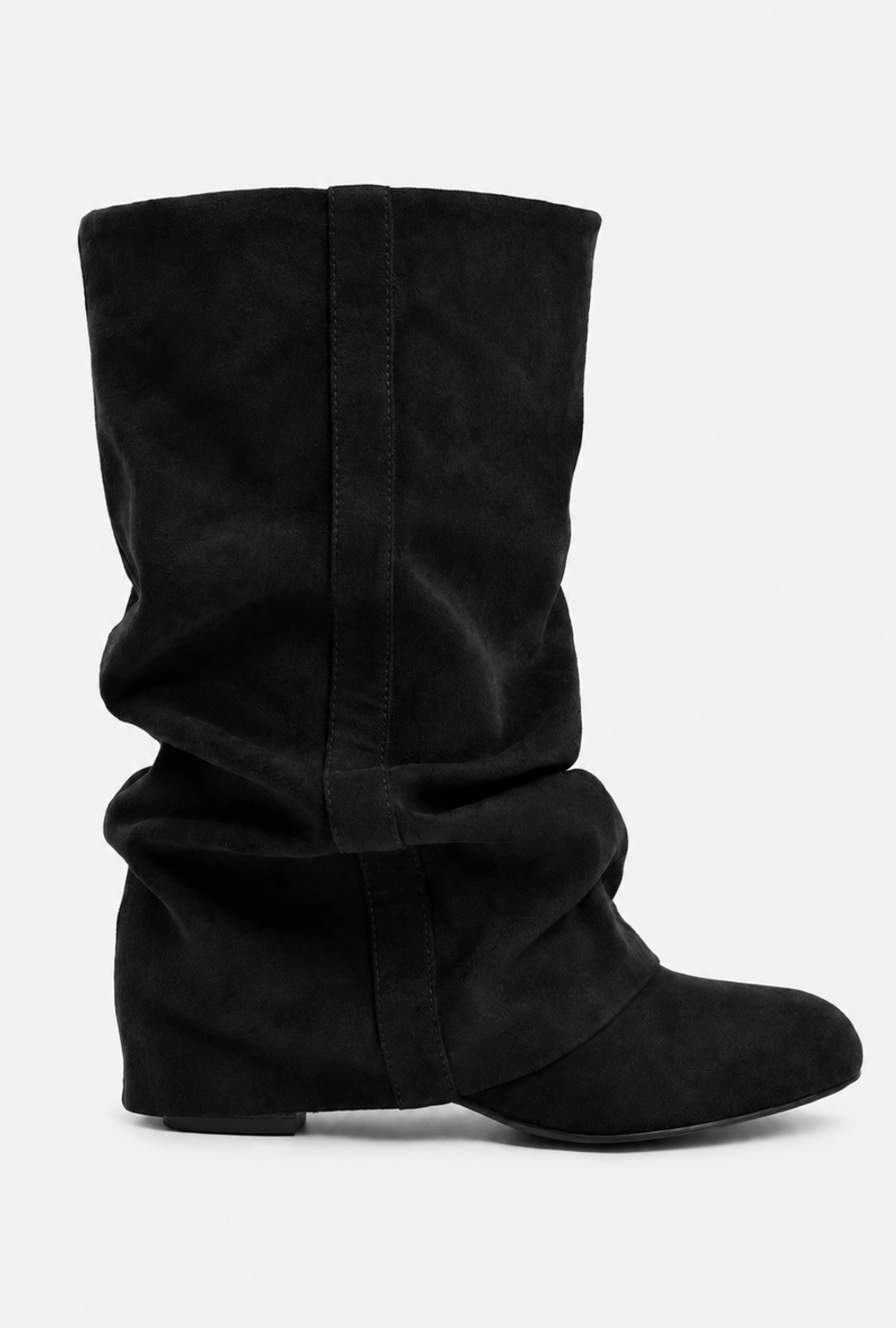 Botas de ante holgadas Emilia - Negro
