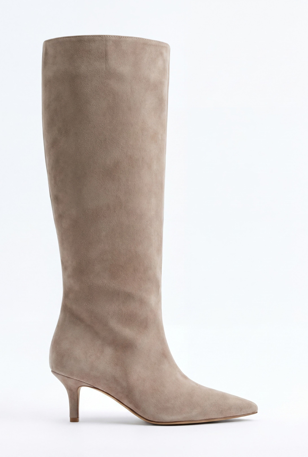 Botas de ante hasta la rodilla - Beige