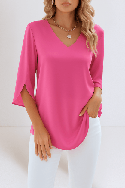Emilie V hals Bluse 4