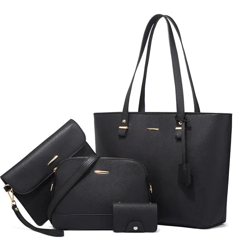 hand and shoulder bags for women leather 3 piece set hand and shoulder bags for women leather 3 piece set blue wolf store black 916853